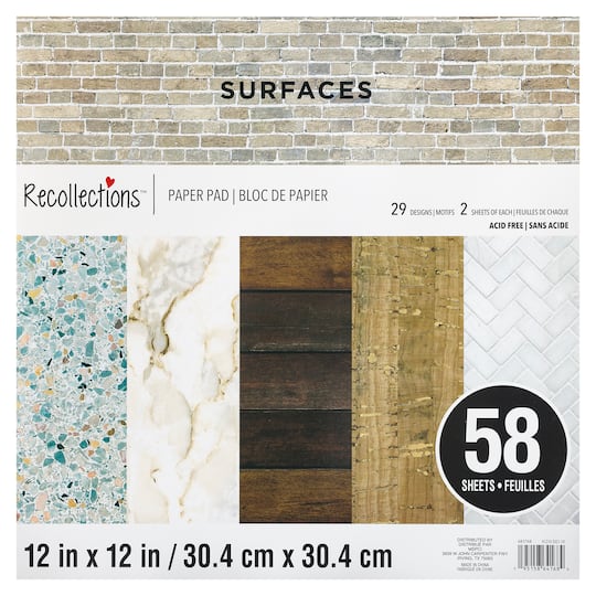 Surfaces Paper Pad by Recollections&#x2122;, 12&#x22; x 12&#x22;